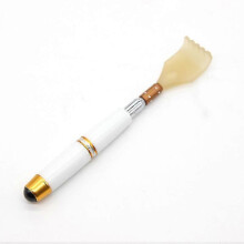 (White)Back Scratcher, Manual Back Massager Body Relaxation Massager Long Back Scratcher For Itching Relief Body Relaxation