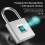 (silver) Touchtanium Fingerprint Padlock, Fingerprint Padlock, Smart Padlock 3