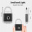 (silver) Touchtanium Fingerprint Padlock, Fingerprint Padlock, Smart Padlock 4