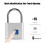 (silver) Touchtanium Fingerprint Padlock, Fingerprint Padlock, Smart Padlock 5