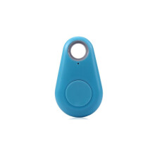 (Blue) Pets Smart Mini GPS Tracker Anti-Lost Bluetooth Tracer For Pet Dog Cat Keys Wallet Bag Kids Trackers