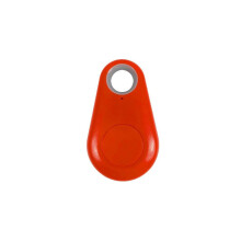 (Red) Pets Smart Mini GPS Tracker Anti-Lost Bluetooth Tracer For Pet Dog Cat Keys Wallet Bag Kids Trackers