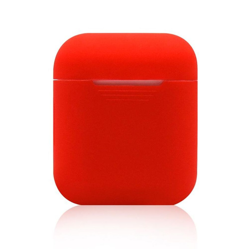 (red, airpods) Shock-proof Soft TPU Silicone Protection Case For Airpods 1 Headset Cover Protector Accessories