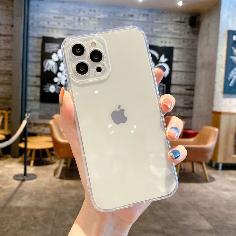 (transparent, iPhone 16 Plus) Transparent Silicone Case For iPhone 16 15 14 13 12 11 Pro Max 6s 7 8 Plus X XR XS Max SE 2020 Fashion Camera Protection Case Back Cover