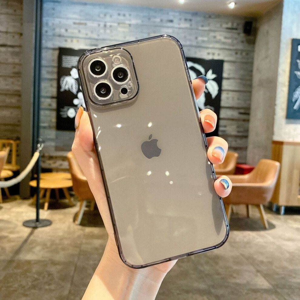 (black, iPhone 11) Transparent Silicone Case For iPhone 16 15 14 13 12 11 Pro Max 6s 7 8 Plus X XR XS Max SE 2020 Fashion Camera Protection Case Back Cover