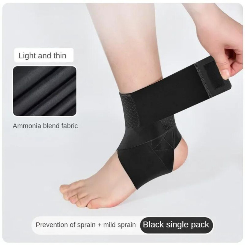 (Black, S) 1Pcs Ultrathin High-Elastic Ankle Wraps Ankle Protector Brace Support For Men Women Adjustable Ankle Sleeves For Sports