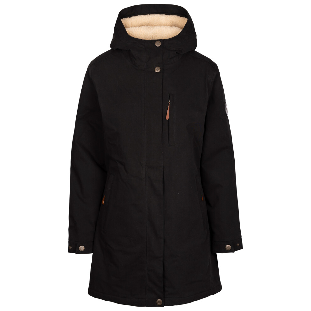 (10, Black) Trespass Womens Fleece Waterproof Jacket Risha