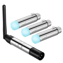 Donner Draadloze DMX DMX512 Dfi DJ 2.4G DMX Draadloos 3 Ontvangers met Tricolor LED Indicatoren & 1 Transmitter