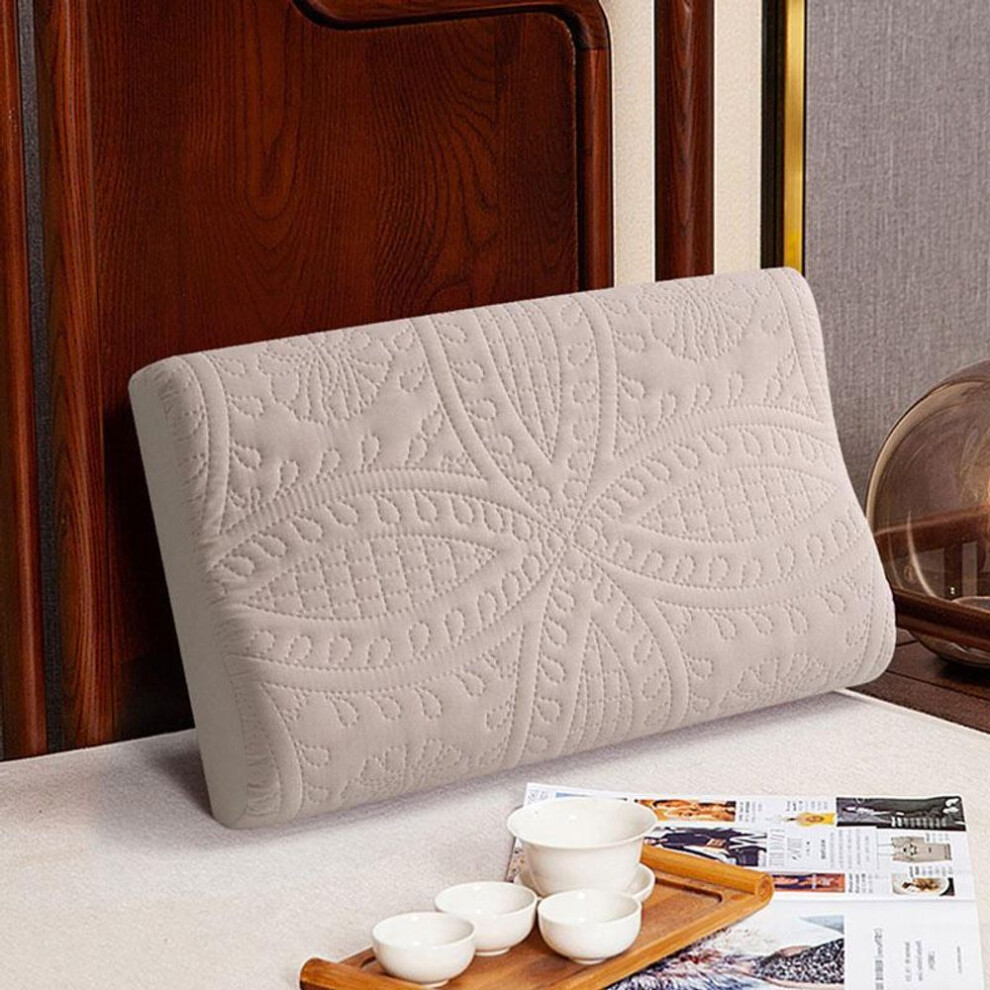 (pink, 50x30cm) Waterproof Protector Quilted Pillow Case Latex Pillowcase Contour Memory Foam Rebound Pillow Cover