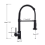 Matt Black Monobloc Kitchen Sink Mixer Tap with Pull Out Hose Spray 7