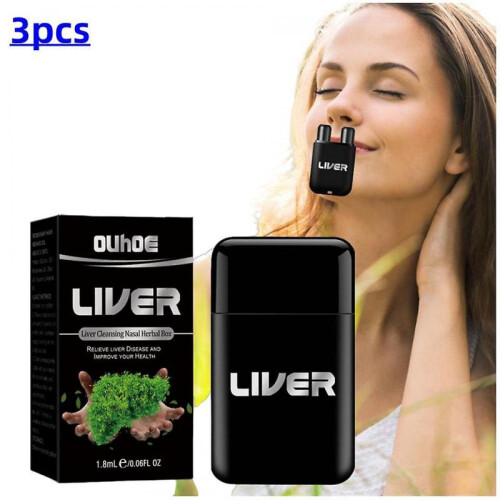 3pcs Vegan Liver Cleaning Nasal Herbal Box