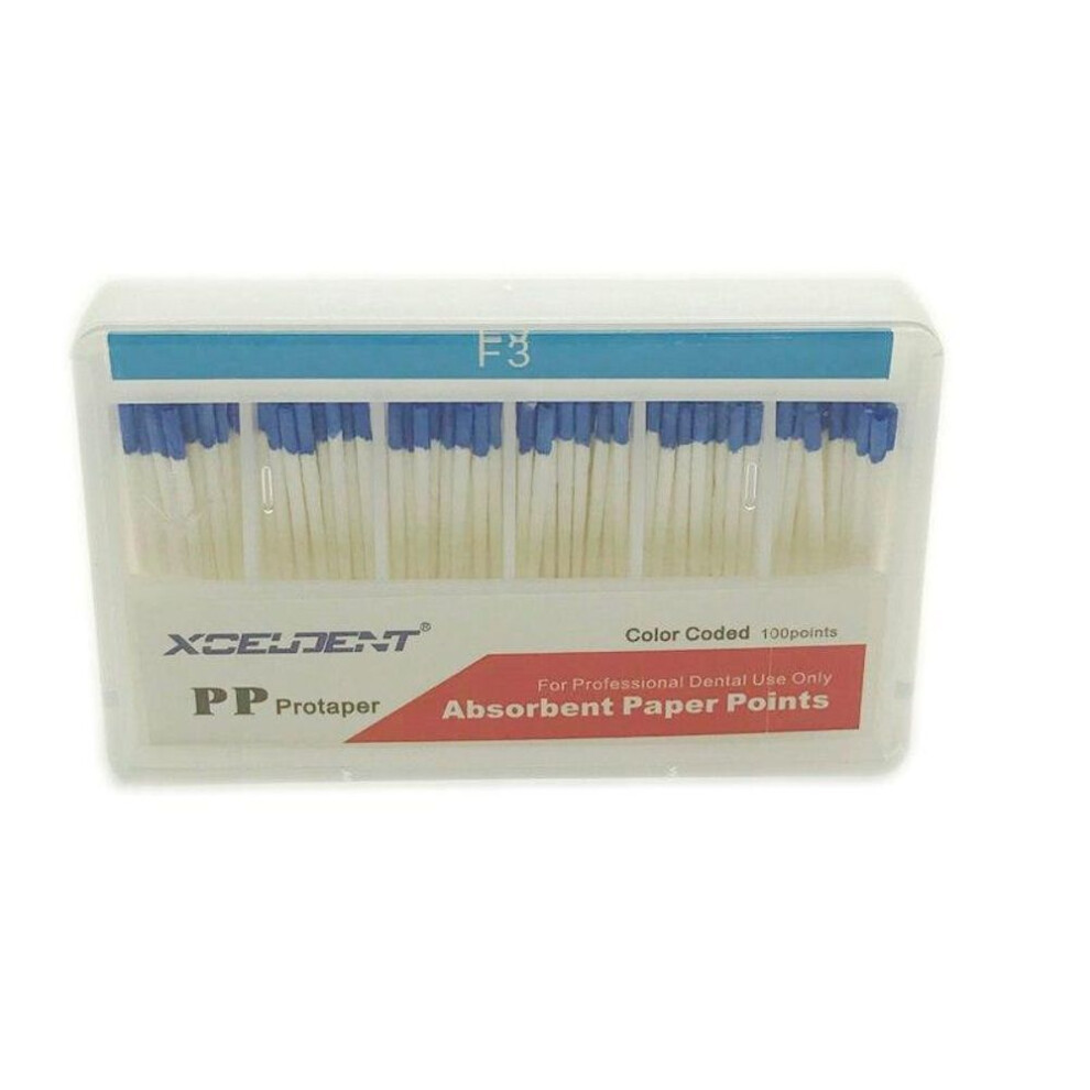 (as the picture, F3) 100pcs/pack Dental Absorbent Paper Points for  Files Dental Materials Root Cancel Endodontics  Absorption