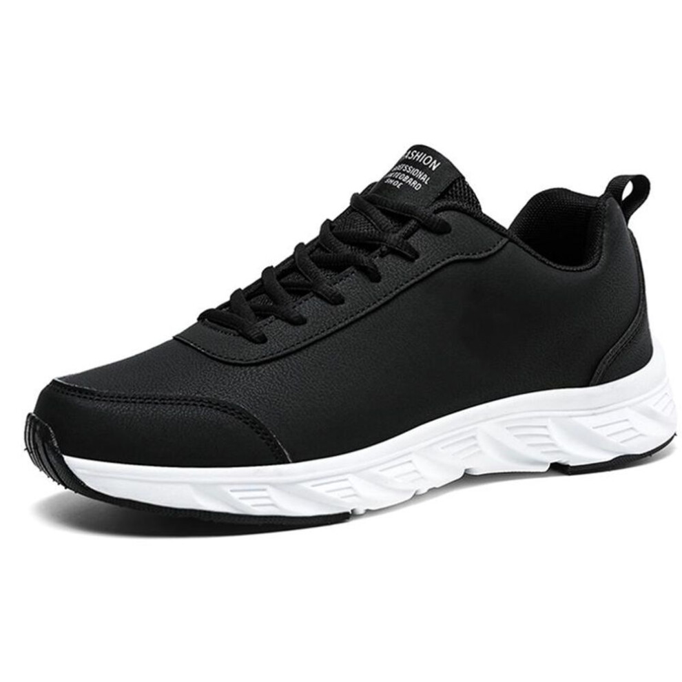 (black,white, 40) Autumn/Winter Men&apos;s Casual Sneakers Anti slip Waterproof Wear resistant Sneakers 38-45