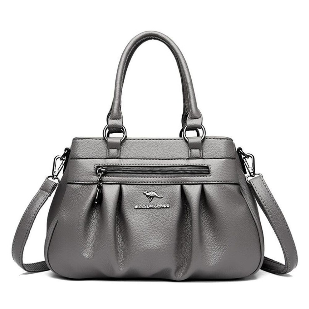 (grey) White Luxury Handbags Women Bags Designer Crossbody Bags for Women 2023 New Leather Shoulder Bag Ladies Casual Big Tote Bag Sac