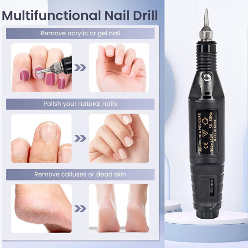 Professional Adjustable Speed Electric Nail Drill for Thick Toenails 1