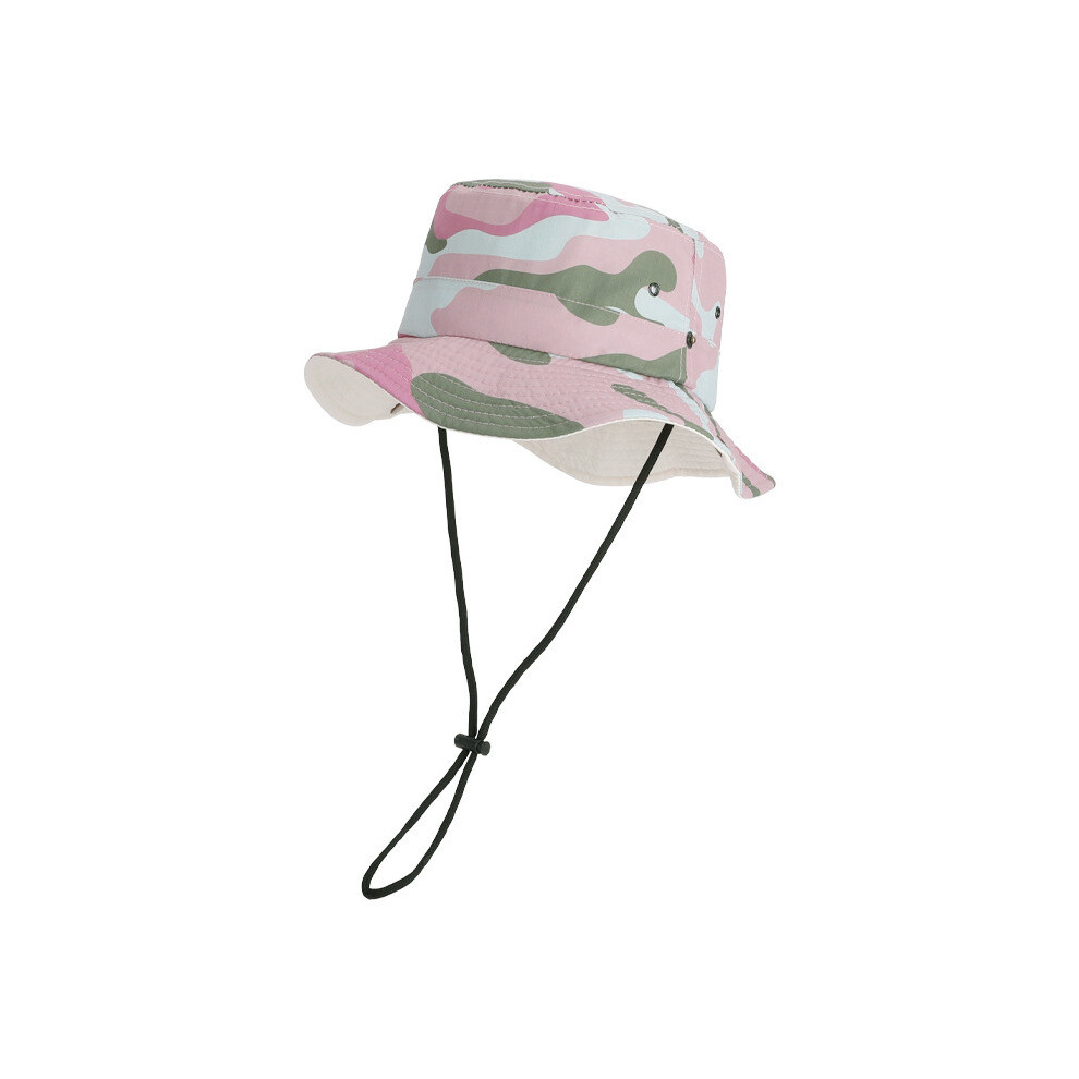 (Camouflage Pink) Hat Camouflage Sunscreen Kids Lightweight Fishing Hat Waterproof With Features-image-OPC-PHHCNRB-NEW