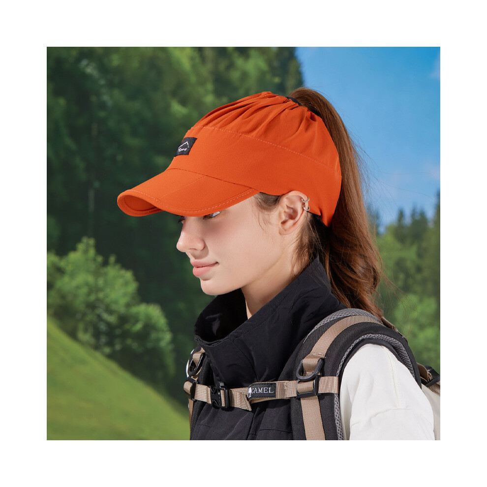 (OrangeRed) Outdoor Summer Womens Sun Hat Breathable Fashion Duckbill Cap Cap Baseball-image-OPC-PHHCQCC-NEW