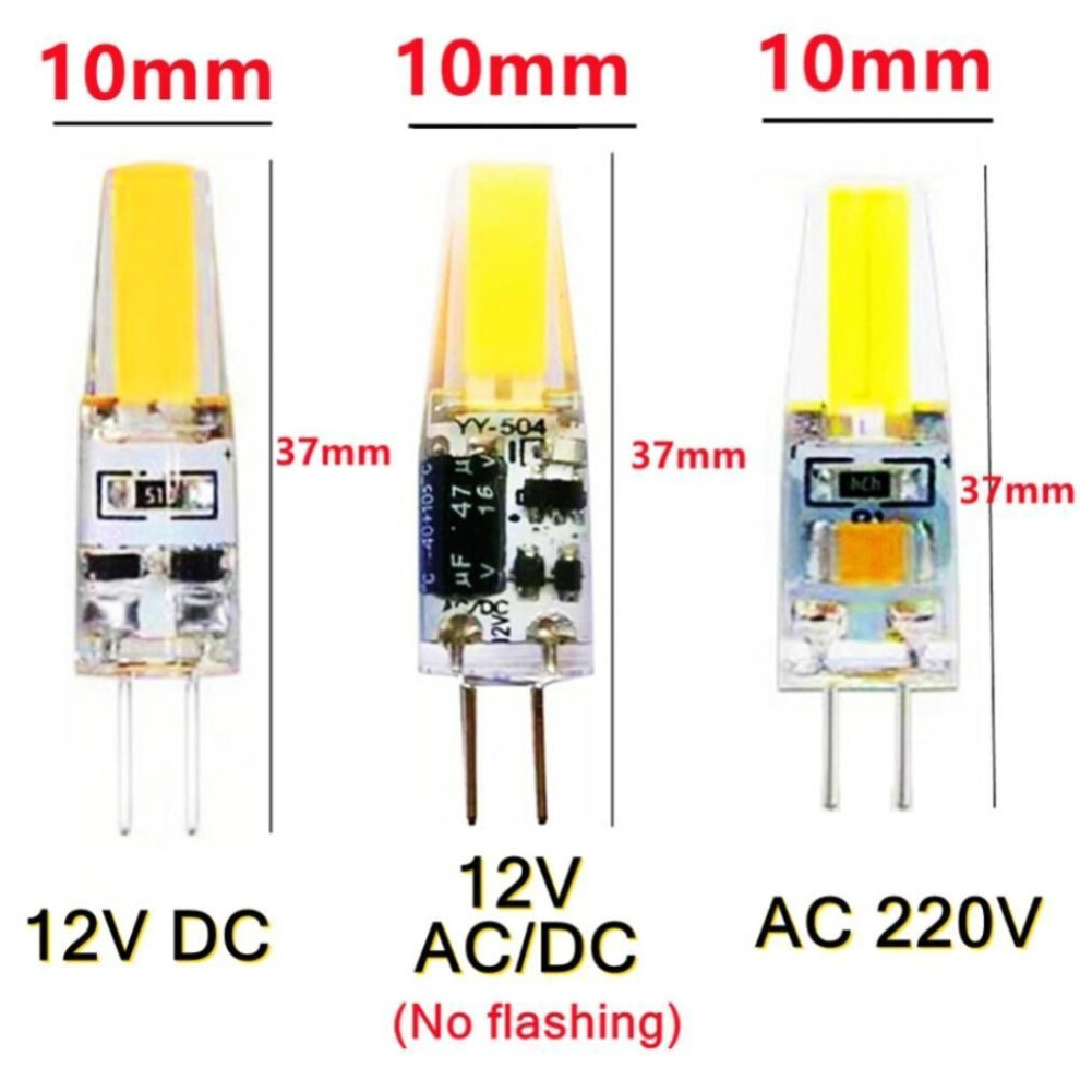 (warm white, DC 12V) LED G4 6W Light Bulb AC 12V 220V LED Lamp Spotlight Chandelier Lighting Replace 30W 60W Halogen Lamps Superbright