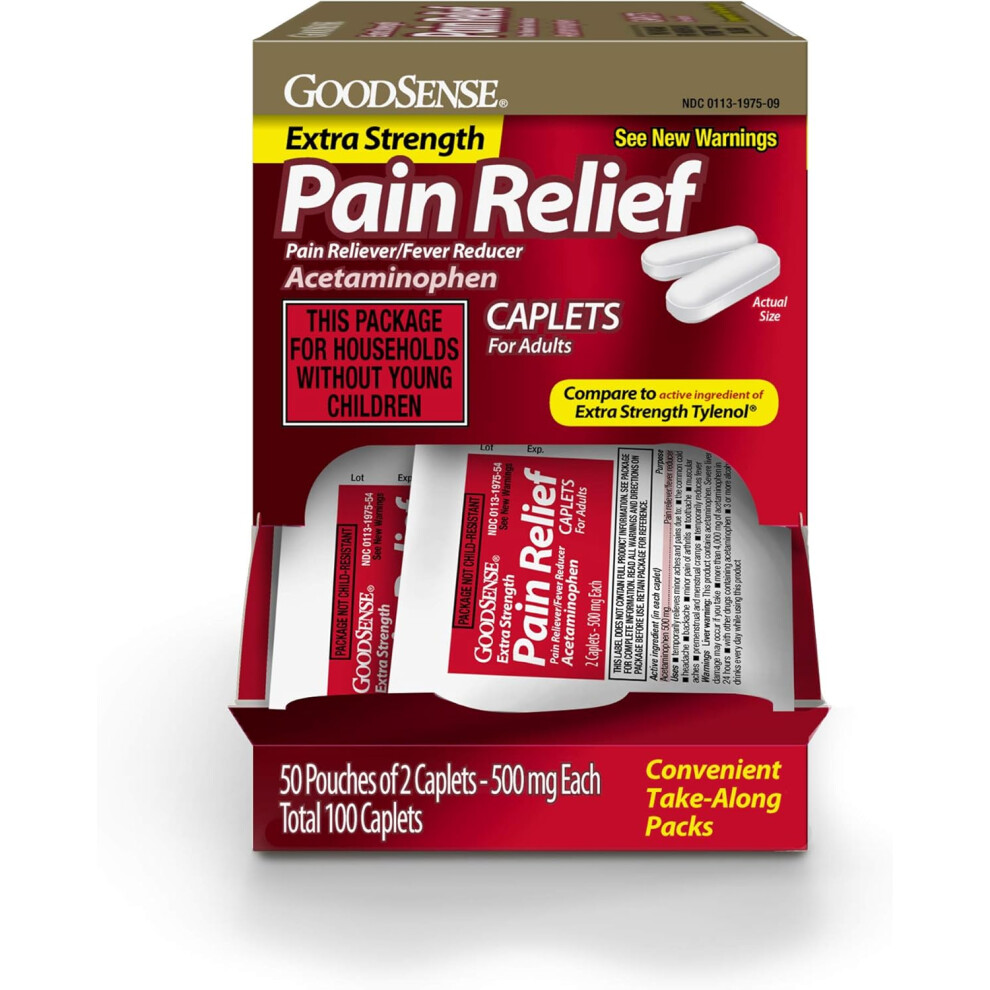 Goodsense Extra Strength Acetaminophen Caplets 500 Mg