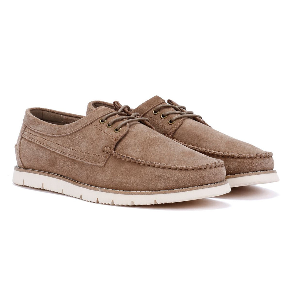 Ben Sherman (Grey, 9 (Adults')) Soho Suede Men's Stone Lace-Up Shoes