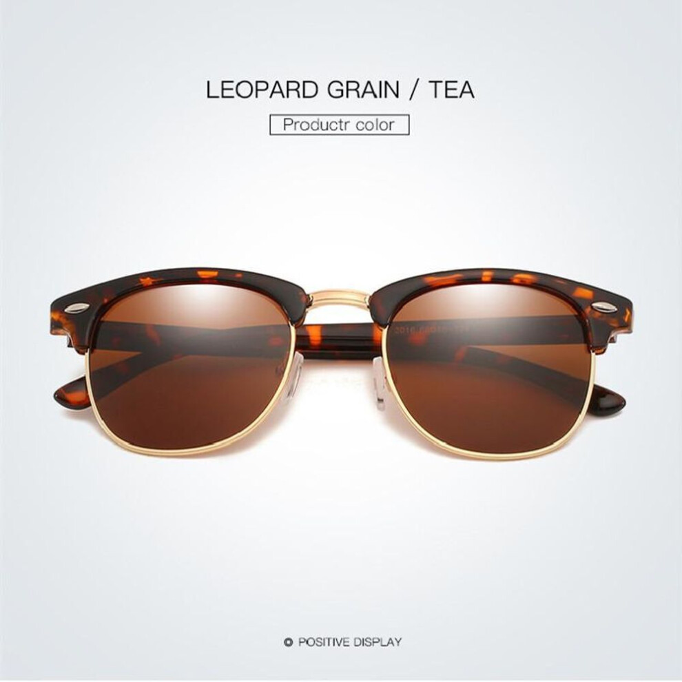 (Light Tan) European and American Men&apos;s and Women&apos;s Fashion Polarized Driving Sunglasses