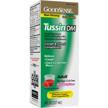 GoodSense Tussin Cough Syrup DM, Cough and Chest Congestion
