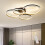 Ganeed Dimmable Modern LED 4 Rings Ceiling Light with Remote Control 1