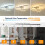 Ganeed Dimmable Modern LED 4 Rings Ceiling Light with Remote Control 3