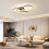 Ganeed Dimmable Modern LED 4 Rings Ceiling Light with Remote Control 5