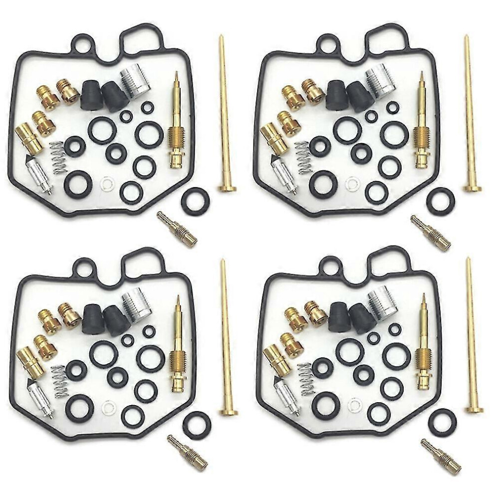 Kikidex (As Show, One Size) 4X Motorcycle Carburetor Repair Rebuild Compatible With Cb750 Cb750c Cb750k Cb750sc 80-83