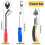 (As show, One size) 3Pcs Staple Remover, Heavy Duty Upholstery Staple Puller Tool with Ergonomic Handle, -Puller Tool Nail Puller B 3