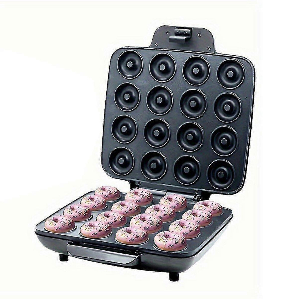 Kikidex (As Show, One Size) Mini Donut Maker 16 Holes Donut Machine Compatible With Kid-Friendly Breakfast Mini Pancakes Maker Machine Compatible With Breakfa