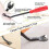 (As show, One size) 3Pcs Staple Remover, Heavy Duty Upholstery Staple Puller Tool with Ergonomic Handle, -Puller Tool Nail Puller B 4