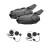 (As show, One size) 2Pcs Bluetooth Intercom Motorcycle Half Helmet Bluetooth Headset compatible with 2 Rider Intercomunicador Wireless Headset 1
