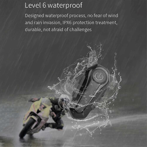 (As show, One size) 2Pcs Bluetooth Intercom Motorcycle Half Helmet Bluetooth Headset compatible with 2 Rider Intercomunicador Wireless Headset 2