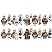(10pcs-B) 10pcs Star Wars Clone soldiers Trooper Commander Minifigure