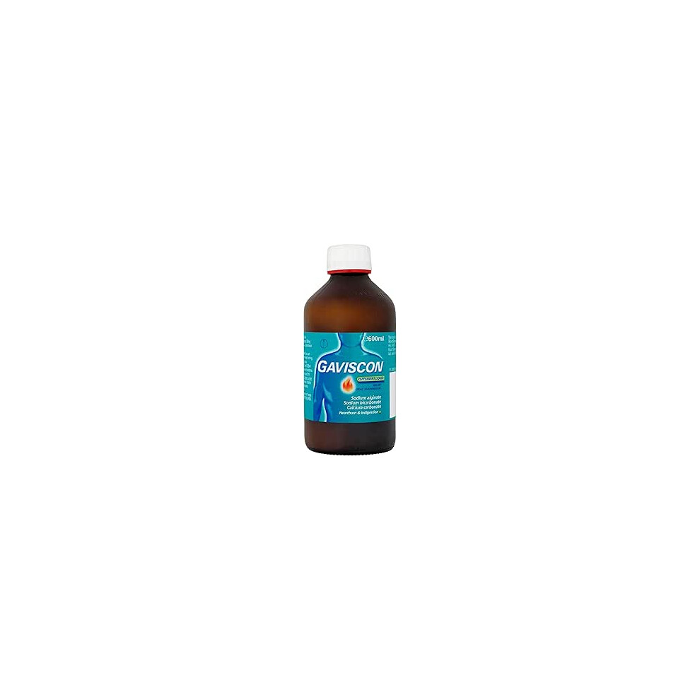 Gaviscon Liquid Heartburn Peppermint Flavour, 600Ml
