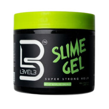 L3VEL3 GUMMY Slime Gel High Hold Hair Styling Gel with Wet Look Finish, Flake-Free Formula for Long-Lasting Control & Shine - 500ml