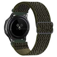 (Army Green 6#, For Galaxy Watch 4 Classic 46mm) Nylon Strap Fabric Band For Samsung Galaxy Watch 4 5 6 7 40/44mm Classic Pro New