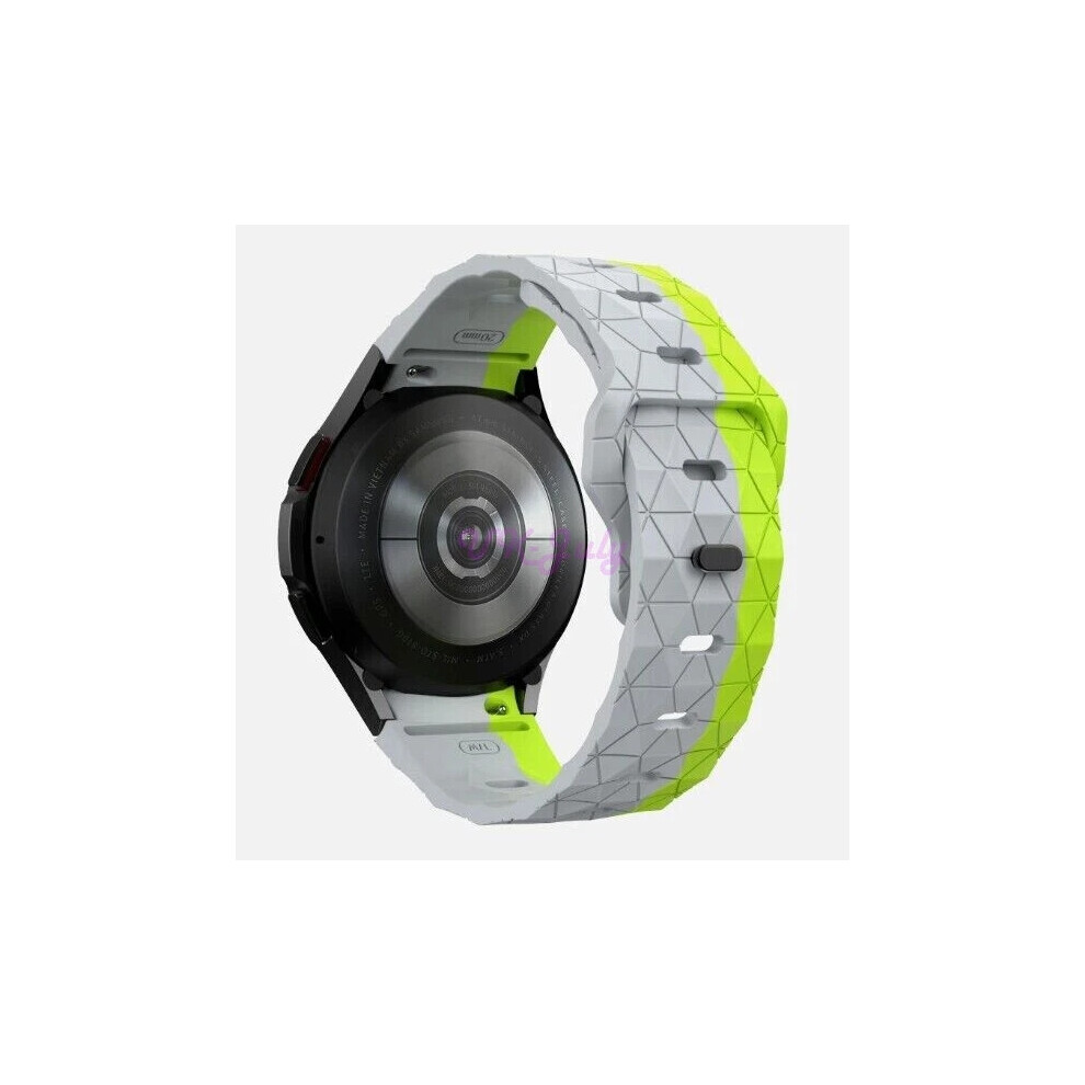 (Gray Green, For Watch 7 44mm) Soft Silicone Band Strap For Galaxy Watch 7 6 4 40 42 44 47 5 Pro 6 Classic New-image-OPC-PHHD8PH-NEW