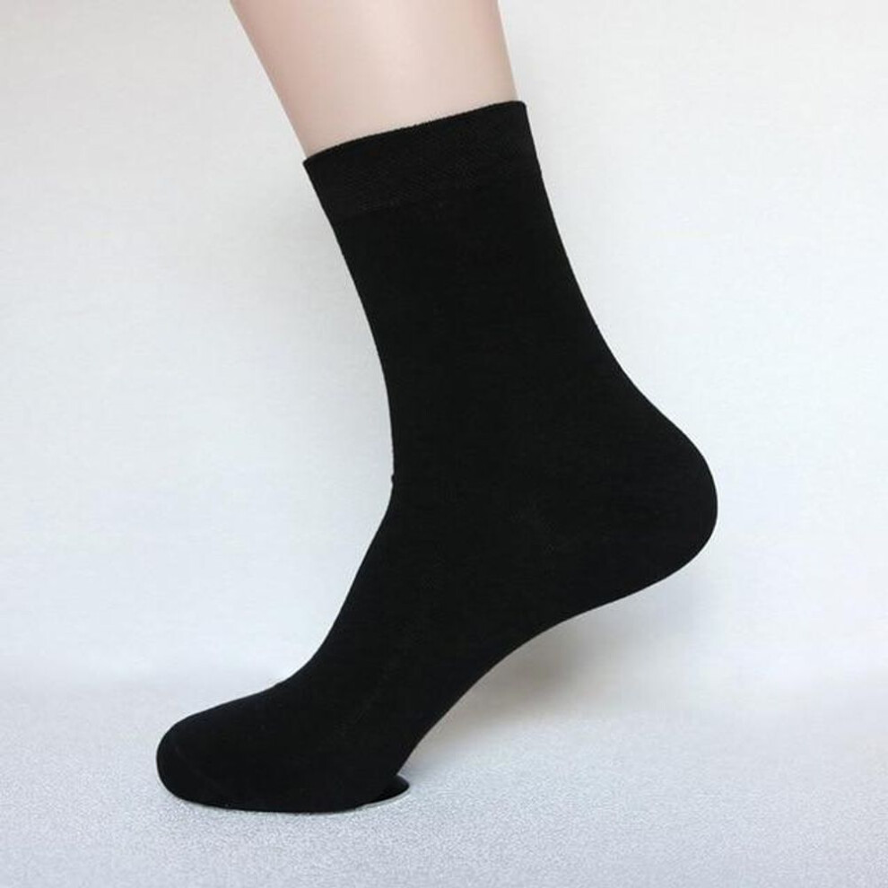 (black, One Size) Bamboo Socks Soft White Mens Sport Compression Socks Male Black Sock Gifts For Man Solid Color Calcetines Hombre 23cm