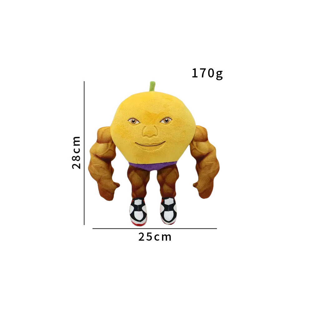 Bonxaif (Dali ) Tungtung Tung Sahur Tralalero Tralala Stuffed Toy Parody Short Doll Game Plush Orange
