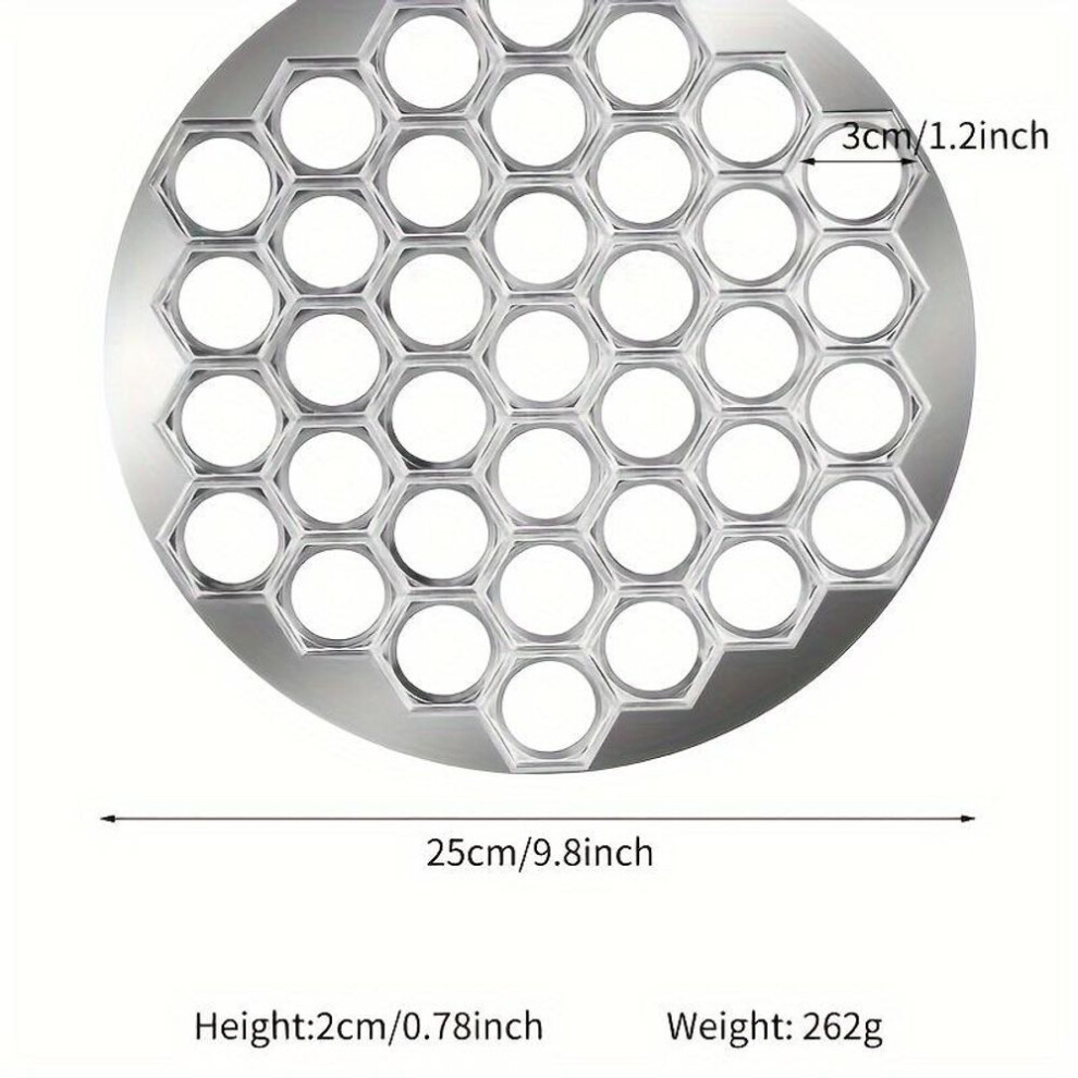 Easy-to-use Aluminum Dumpling Maker - 37-hole Ravioli Press For Diy Dough & Pastry, Perfect For Meat Dumplings - Essential Kitchen Gadget