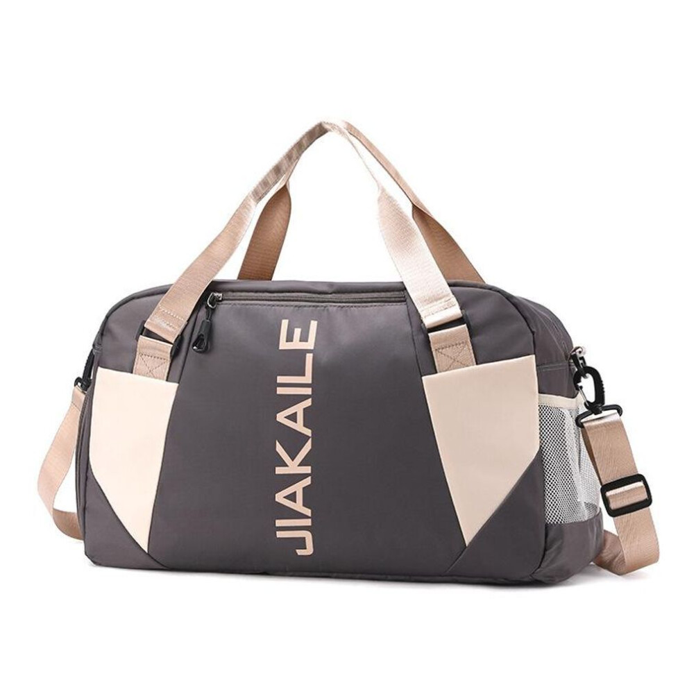 (gray) Sport bag Women's handbag Large capacity dry wet separation luggage bag Travel bag