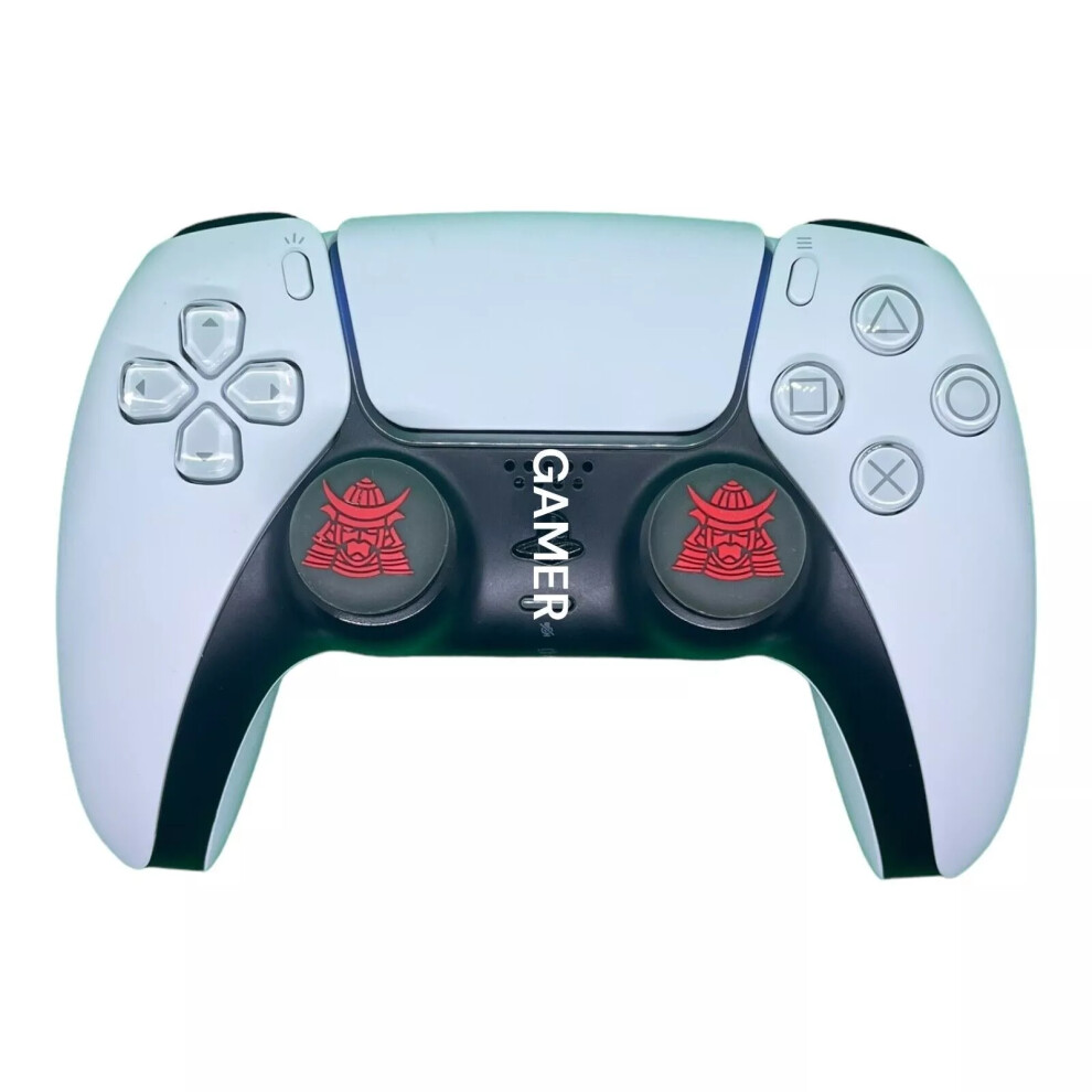 (Samurai - Pair) Premium Thumb Grips Ps5 / Ps4 / X Box One X/S Joystick Controller Skin Caps Hot 6963793627585
