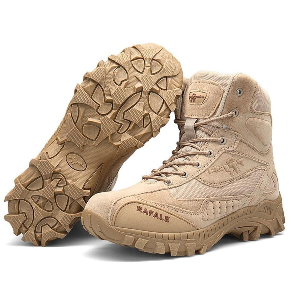 (sand, 40) Men's Military Boots Combat Boots Large Size 39-48
