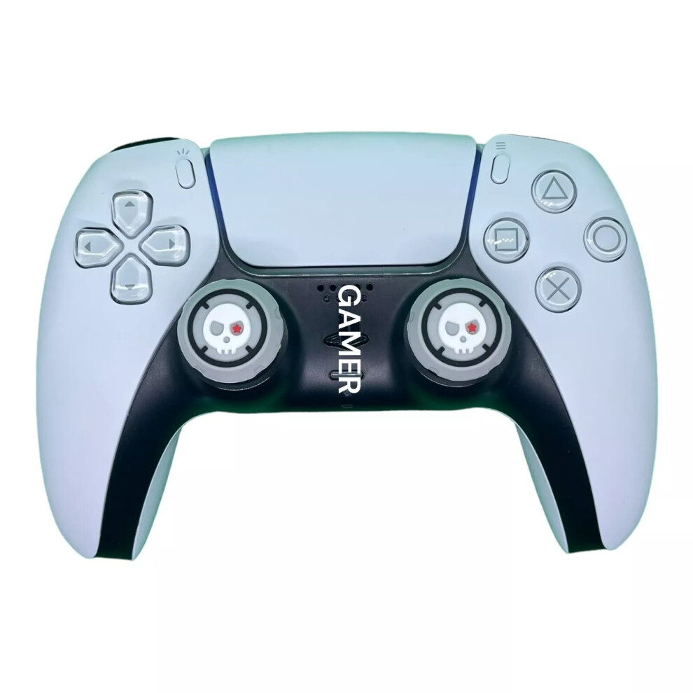 (Aim Skull - Pair) Premium Thumb Grips Ps5 / Ps4 / X Box One X/S Joystick Controller Skin Caps New 6963793627721