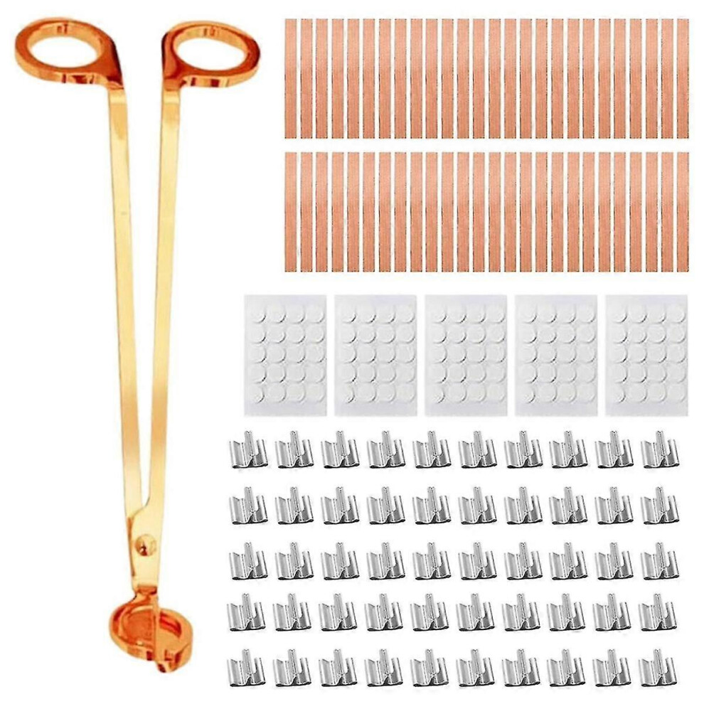 Kikidex (As Show, One Size) Wooden Candle Wicks Crackling Wicks, Wood Wicks Compatible With Candles, Wood Wick Candle Making Kit With Smokeless, Candle Wicks