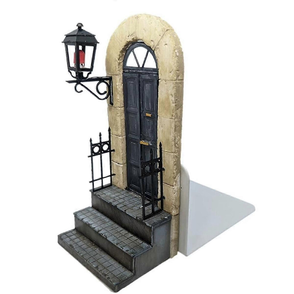 Kikidex (As Show, One Size) 1Pcs Bookends Perspective Model, Bookends Compatible With Shelves, 3D Model Of Book Door, Book Ends Compatible With Shelves