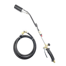 (As show, One size) Portable Propane Torch Burner Weed Torch compatible with Garden Wood Roofing Snow Road Charcoal